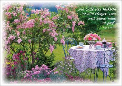 Doppelkarte Gedeckter Tisch