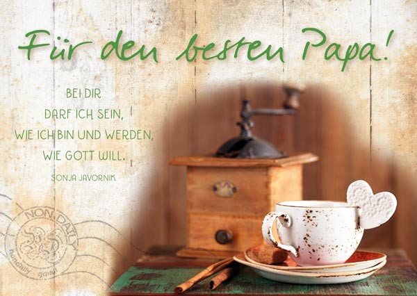 Postkarte Für den besten Papa, Serie Inspiration - 12 Stück pro Päckchen