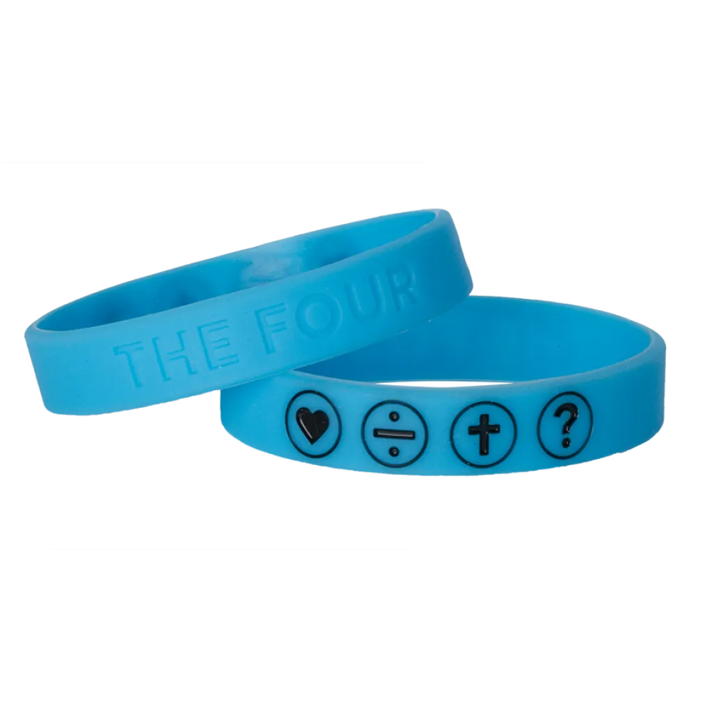 THE FOUR - ARMBAND BLAU FLUORESZIEREND 180MM