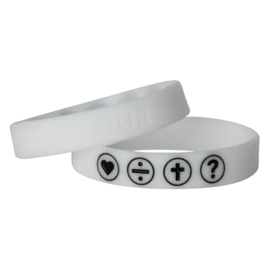 THE FOUR - ARMBAND WEISS FLUORESZIEREND 180MM