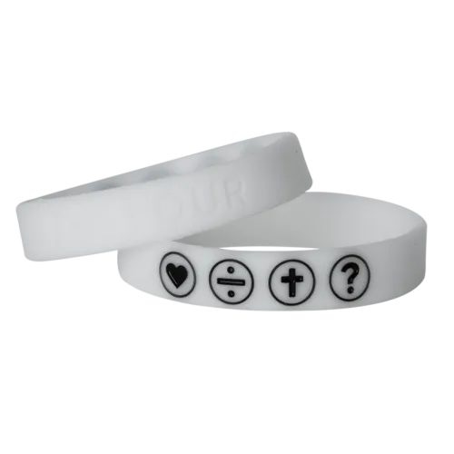 THE FOUR - ARMBAND WEISS FLUORESZIEREND 180MM