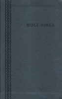 Englisch, Referrenzbibel King James Version, Kunstleder, stahlgrau, Silberschnitt