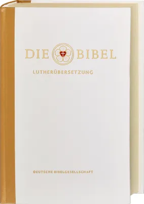 Die Luther Rev. 2017 Traubibel mit Apokryphen und Familienchronik, Weiss und Gold