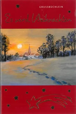 GRUSSBÜCHLEIN - ES WIRD WEIHNACHTEN