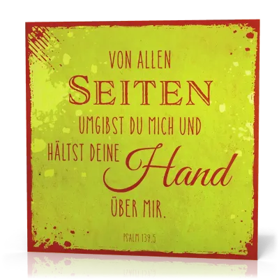 Metalltafel Von allen Seiten… - 13 x 13 cm
