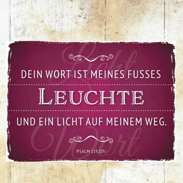 Mini Aufstellbuch Bibelworte - Reihe Wortschatzgallerie, Vintage