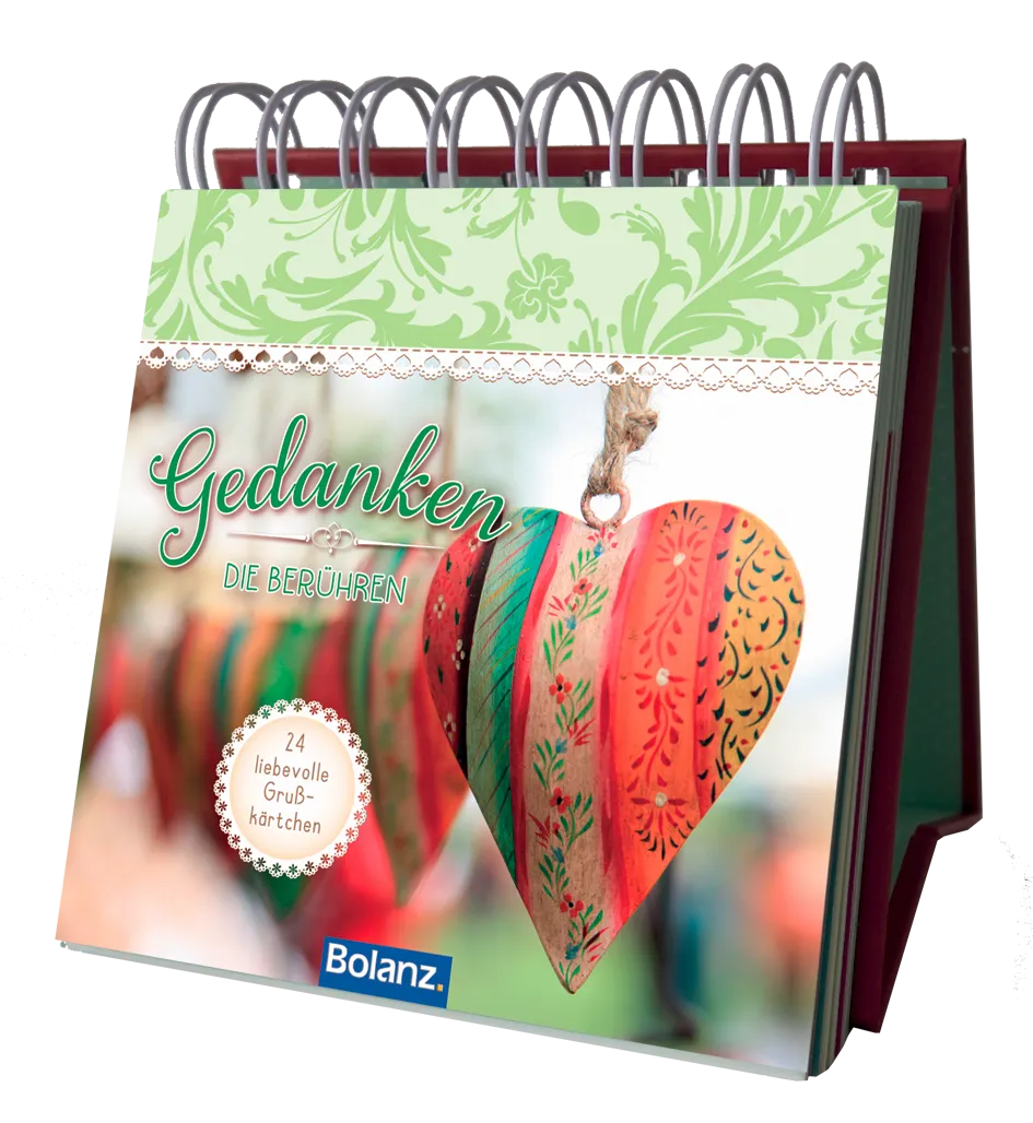 Mini Aufstellbuch Gedanken, Die Berühren, Vintage Wotschatzgalerie