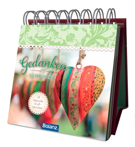 Mini Aufstellbuch Gedanken, Die Berühren, Vintage Wotschatzgalerie