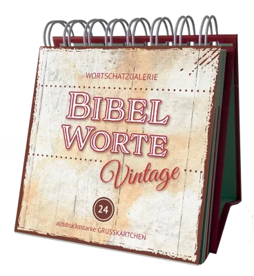 Mini Aufstellbuch Bibelworte - Reihe Wortschatzgallerie, Vintage