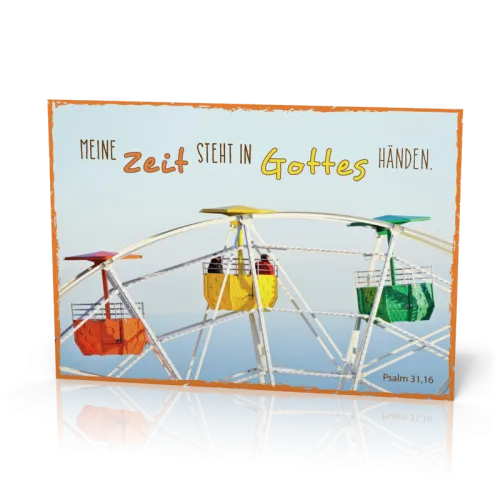 Postkarte Meine Zeit steht in Gottes - 12 Stück pro Päckchen