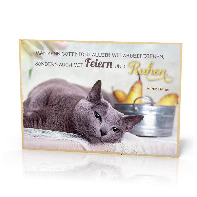 Postkarte Man kann Gott nicht allein - 12 Stück pro Päckchen