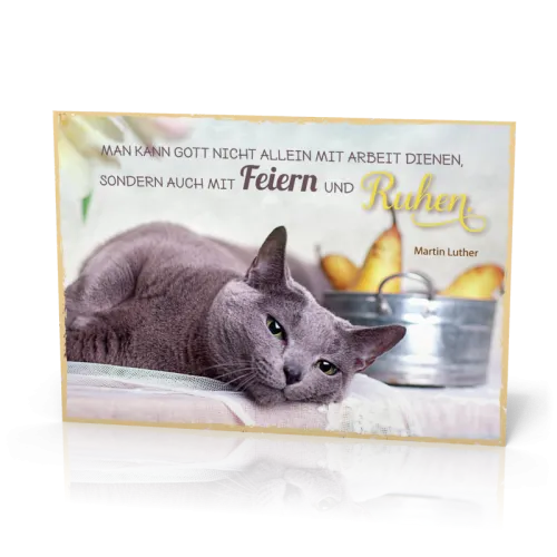 Postkarte Man kann Gott nicht allein - 12 Stück pro Päckchen