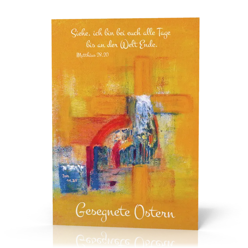 Doppelkarte Ostern Kreuz