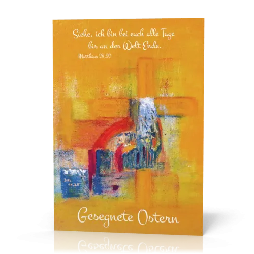 Doppelkarte Ostern Kreuz