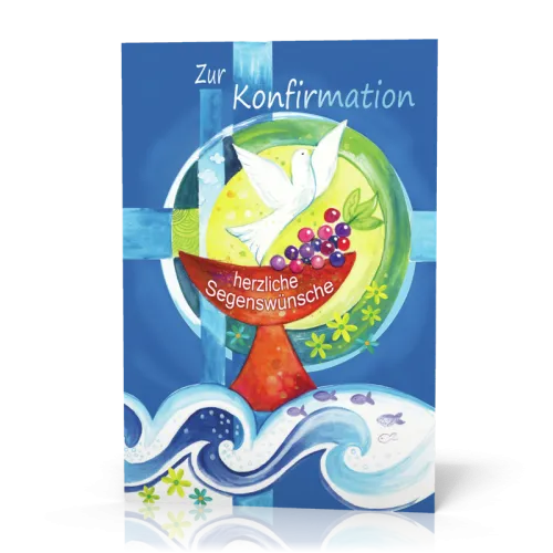 Doppelkarte Konfirmation Taube PG5
