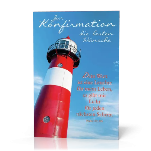 Doppelkarte Konfirmation Dein Wort ist eine Leuchte PG11