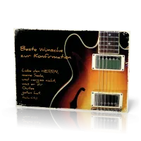 Doppelkarte biblischen Unterricht Gitarre
