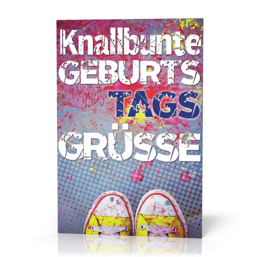 Doppelkarte Knallbunte Schuhe PG11