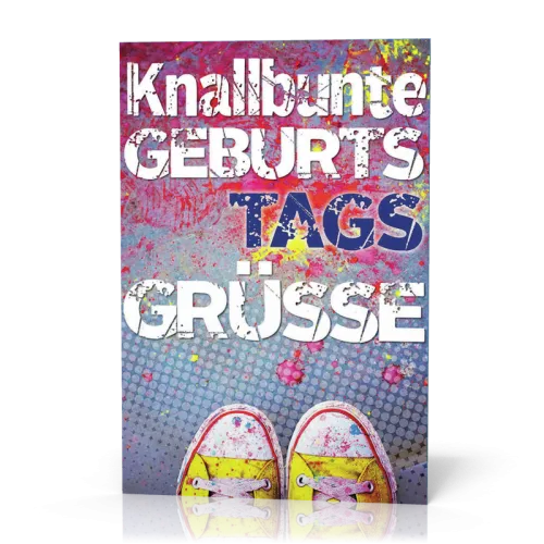 Doppelkarte Knallbunte Schuhe PG11