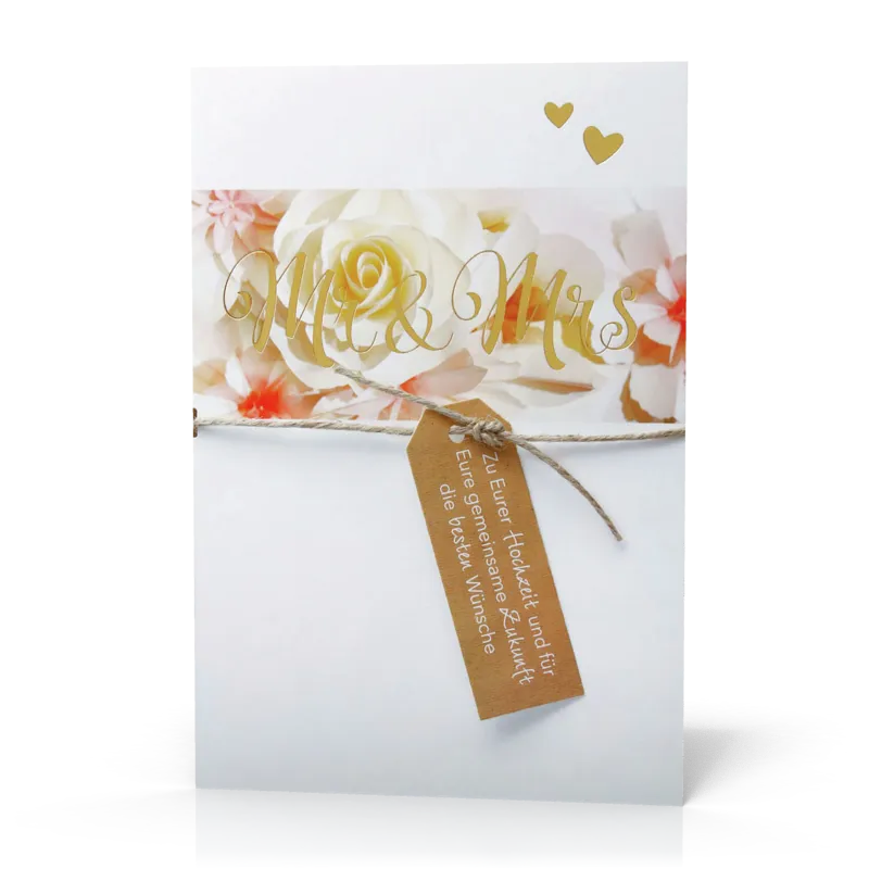 Doppelkarte Mr & Mrs PG6