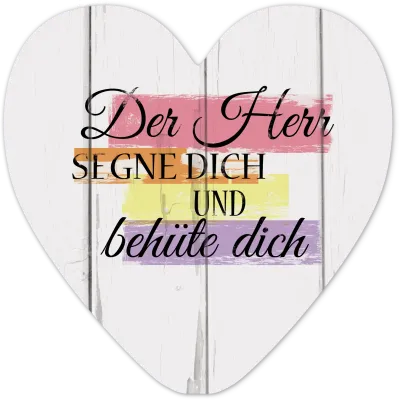 Wanddekoherz Der Herr Segne Dich