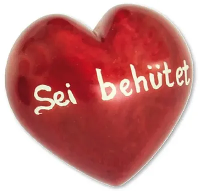 Sei behütet - Handschmeichler aus Speckstein- ROMANTIK-HERZ