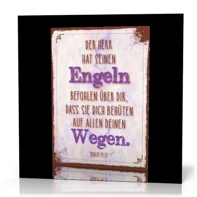 PK Retro Der Herr hat seinen Engeln - 12 Stück pro Kärtchen