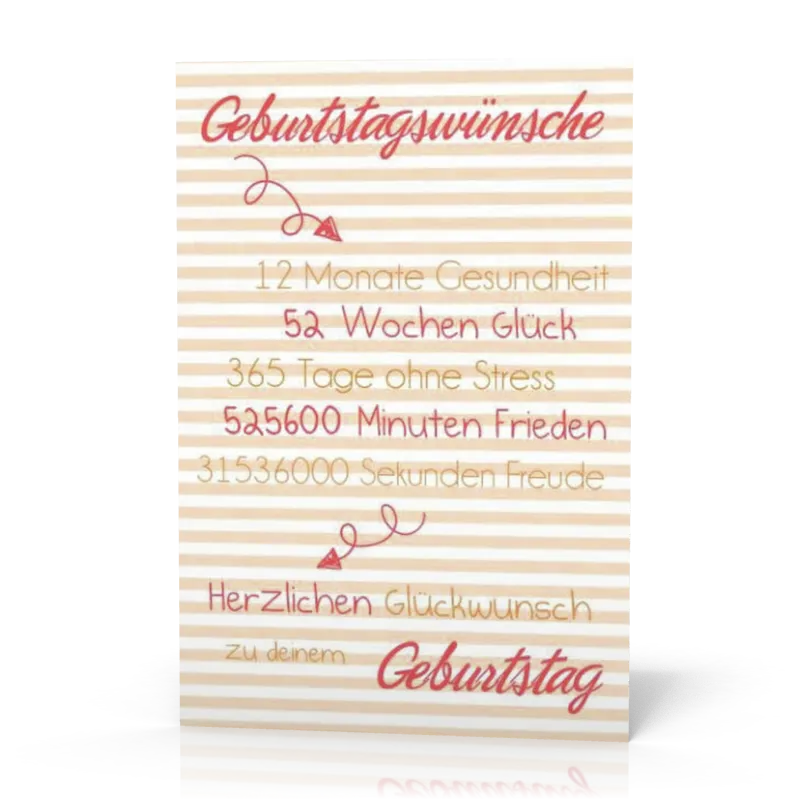 Doppelkarte Geburtstagswünsche PG11