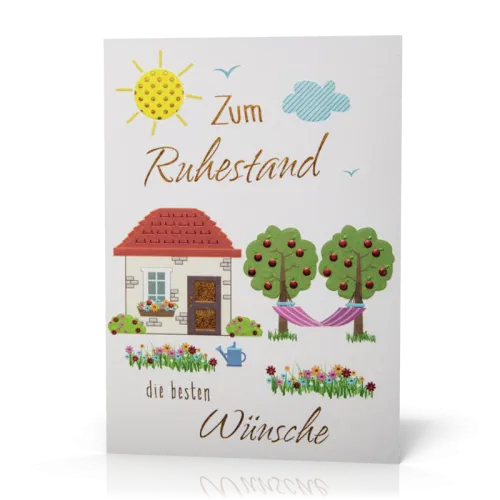 Doppelkarte Ruhestand Hängematte PG6