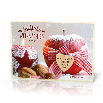 PK 12 Stück Apfel mit Schleife