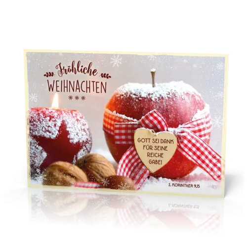 PK 12 Stück Apfel mit Schleife