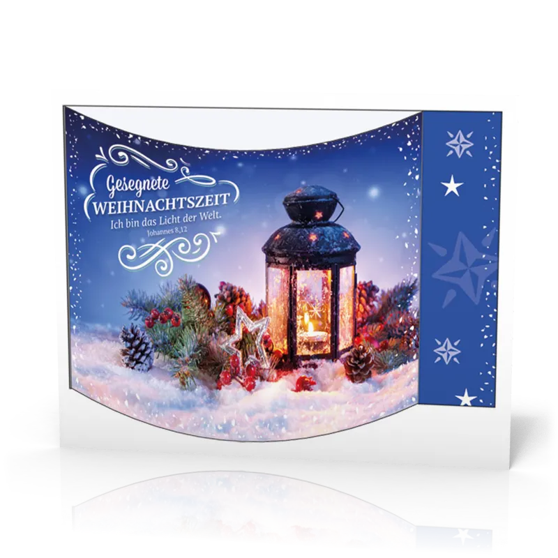 Aufstell Karte Weihnachten Windlicht