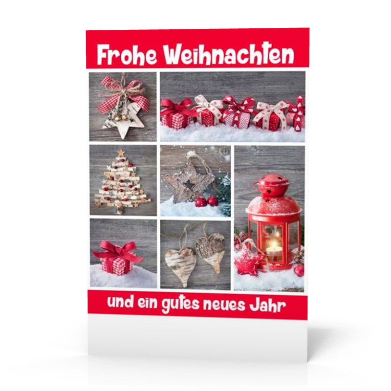 Doppelkarte Weihnachten + gutes neues PG11