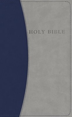 Englisch, Bibel, Bible King James Version, Grossdruck, Kunstleder, blau/grau