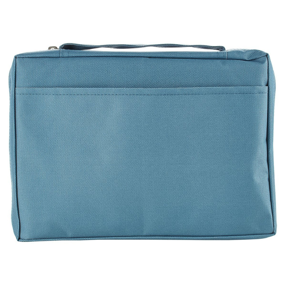 Pochette Bible, Taille L, Footprints, Turquoise-toile