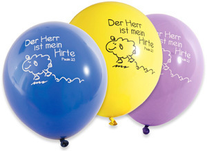 Der Herr ist mein Hirte - Luftballons (10er Packung) - sortierte Farben