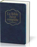 Bible Juive complète - couverture souple bleue marine, fibrocuir, tranche or et onglets