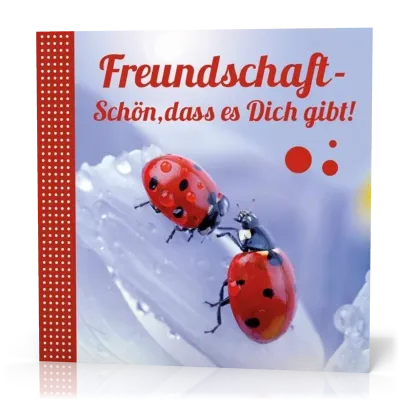 Minibuch 7 x 7 cm Freundschaft