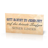 Wandschmuckschild Gott achtet zu jeder Zeit