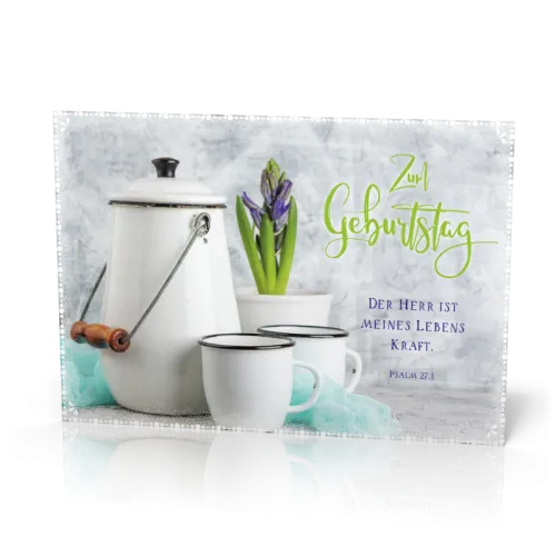 Doppelkarte Email Milchkanne