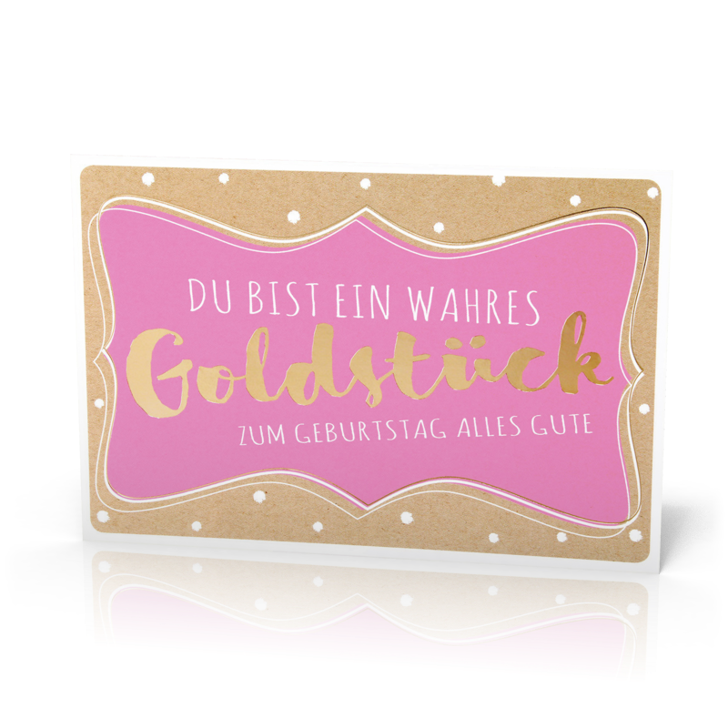 Doppelkarte Goldstück