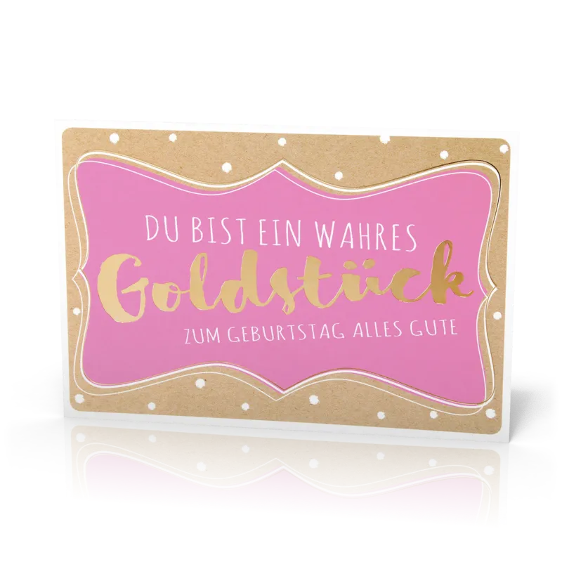 Doppelkarte Goldstück