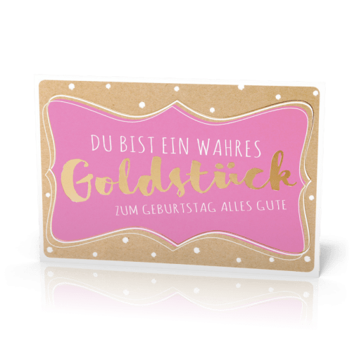 Doppelkarte Goldstück