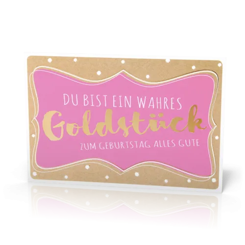 Doppelkarte Goldstück