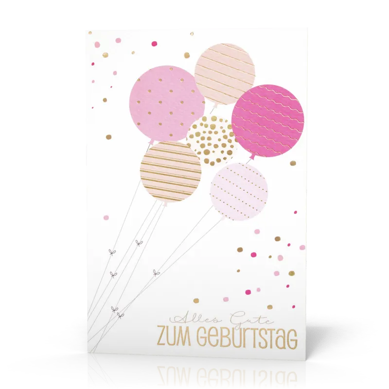 Doppelkarte Luftballons