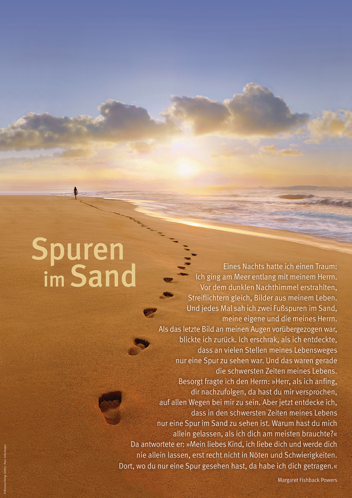 SPUREN IM SAND Poster A3