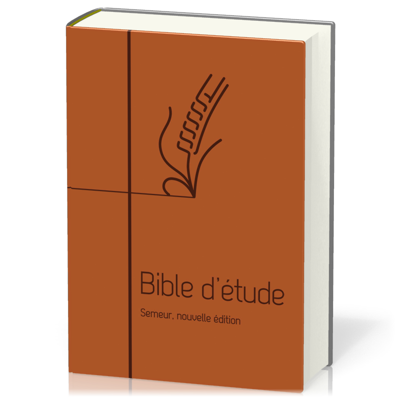 Bible d'étude Semeur 2015, marron - couverture souple, vivella