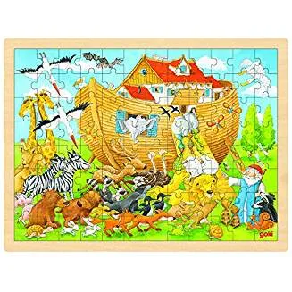 Einlegepuzzle Einzug in die Arche Noah (Holzpuzzle) - 96 Teile