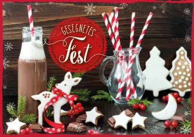 Postkarte Gesegnetes Fest - 12 Stück pro Päckchen