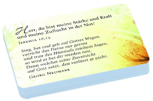 SPRUCHKÄRTCHEN BIBELWORTE 1 HOFFNUNG - 50 STÜCK